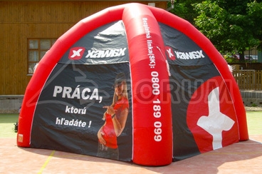 Inflatable tents